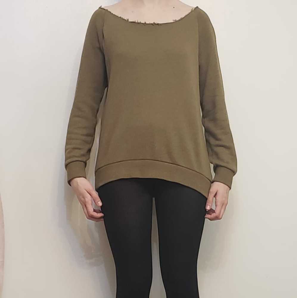 Loose Army Green Nollie Sweater